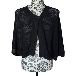 Boss Hugo Boss open knit lightweight cardigan with single button closure